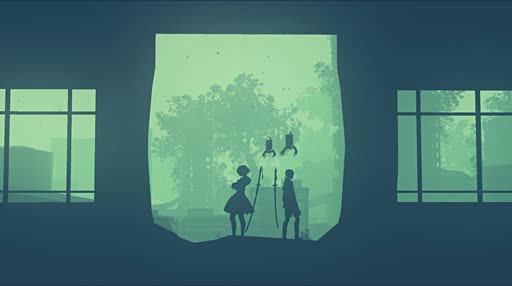 Nier Automata Green Live Wallpaper