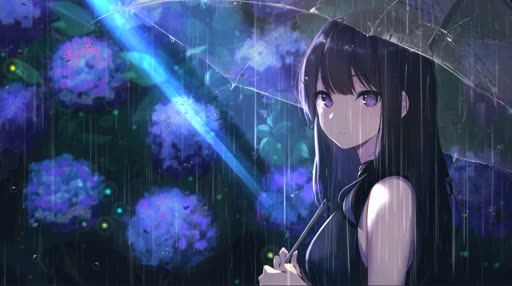 Anime Girl Flower Wallpaper Engine