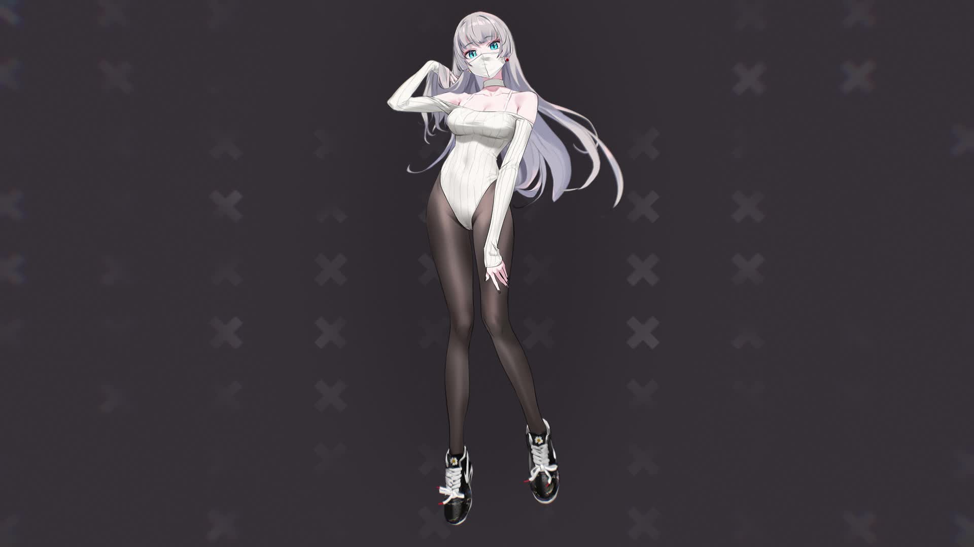 Silver girl wallpaper