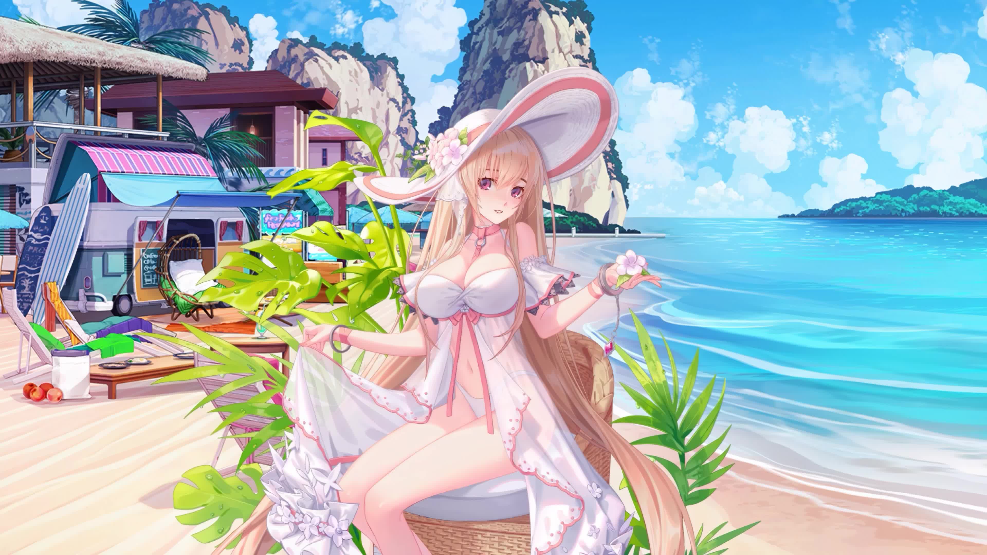 泳装 伊娃 3840x2160