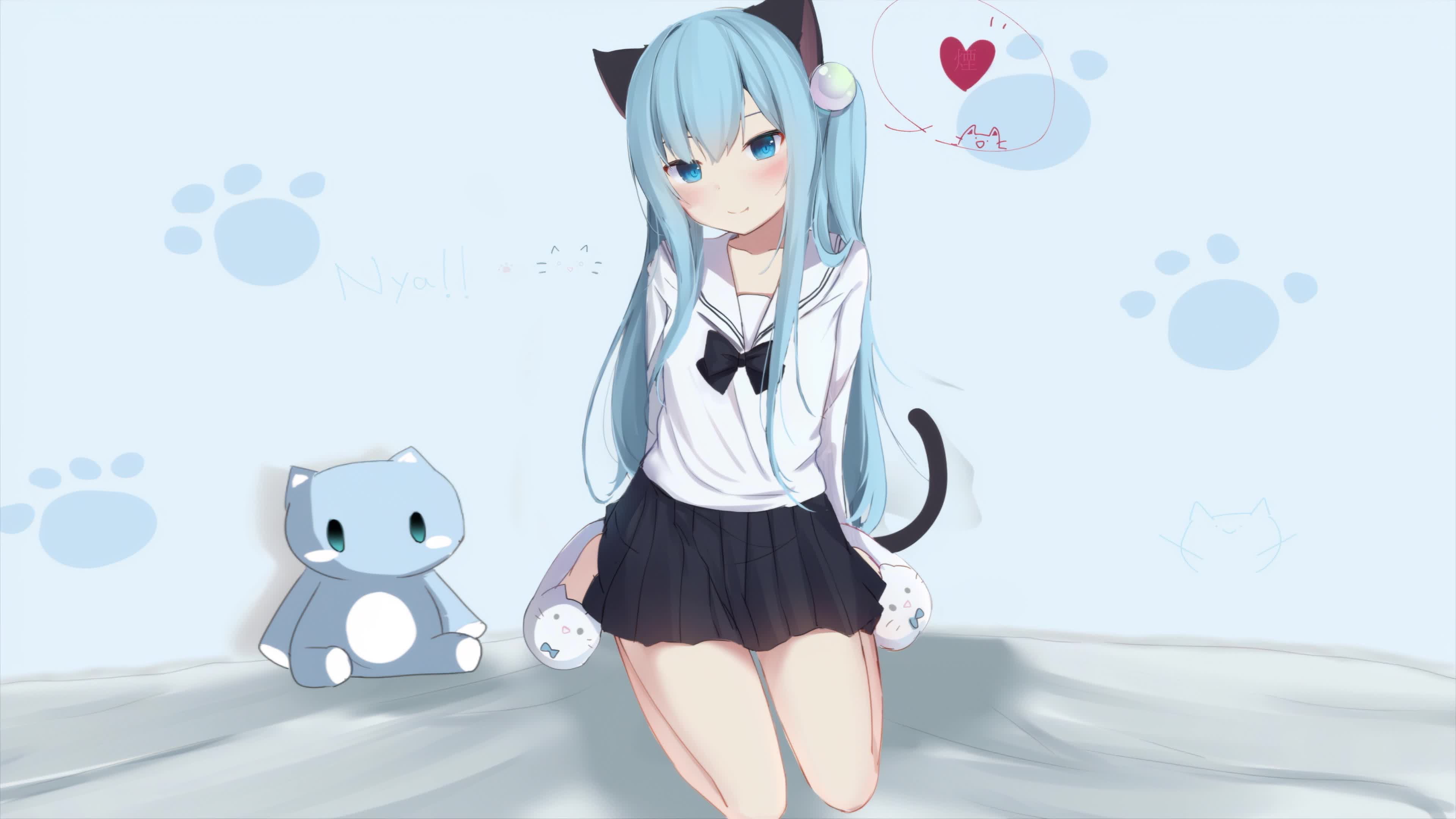 水手服•猫羽雫 3840x2160