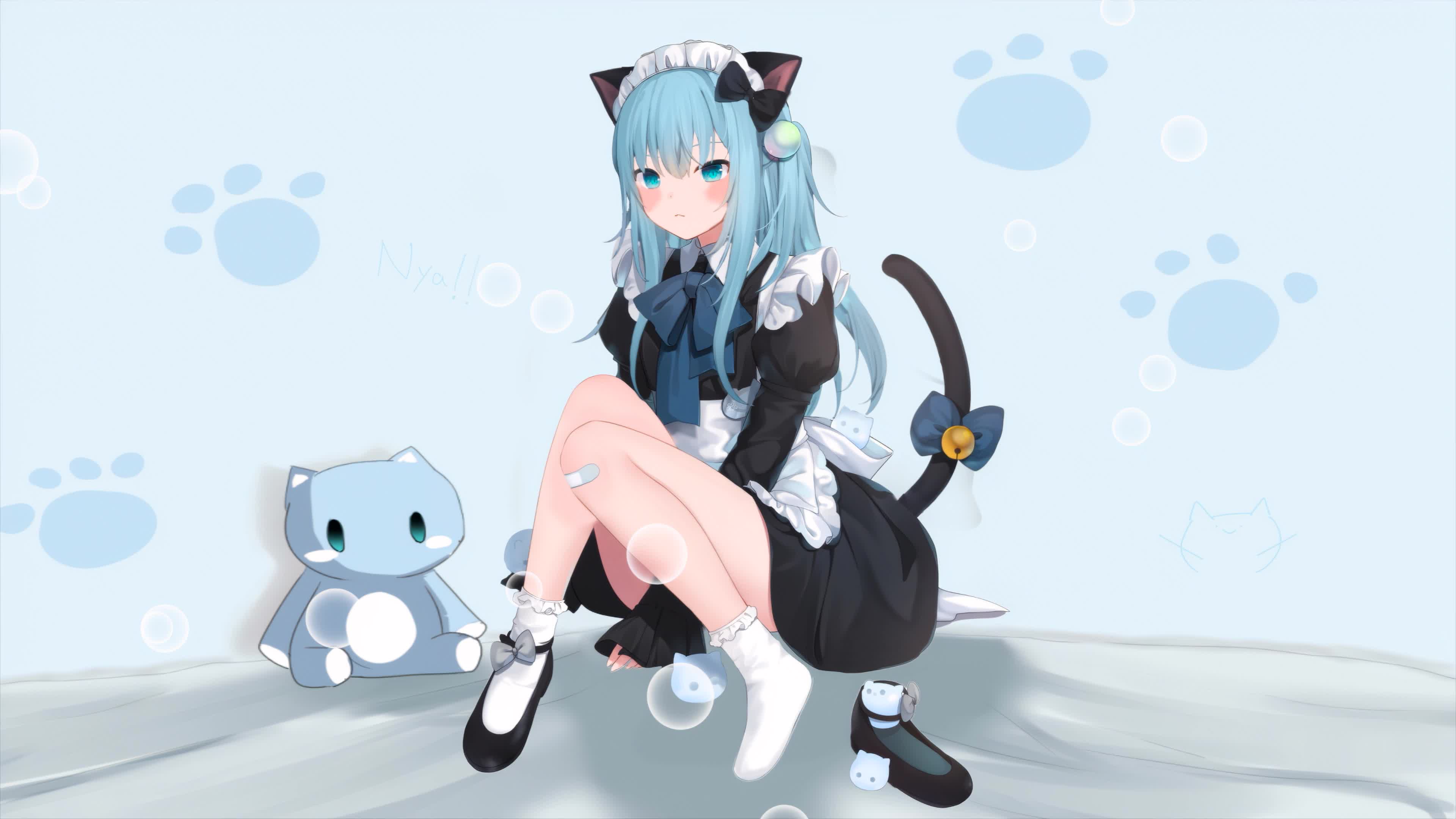 女仆猫羽雫 ねこはしずく 3840x2160