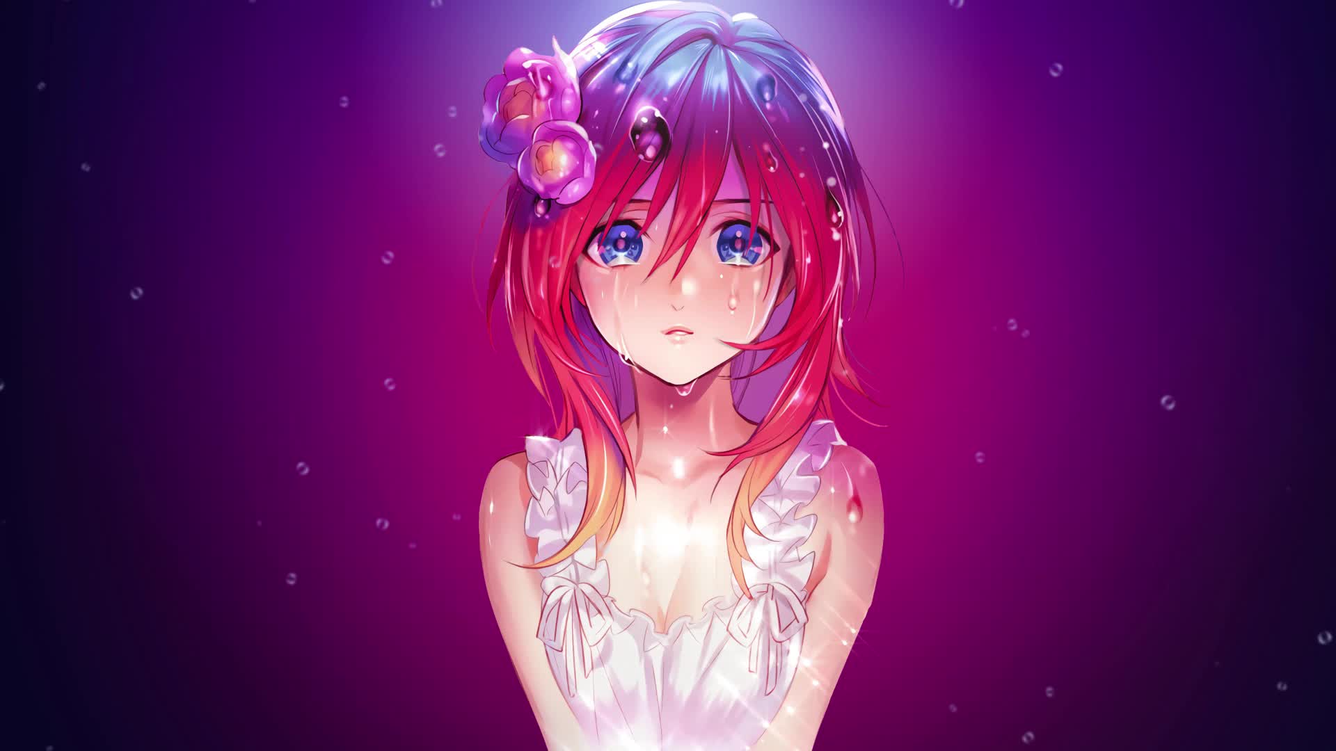 Anime Girl purple PC