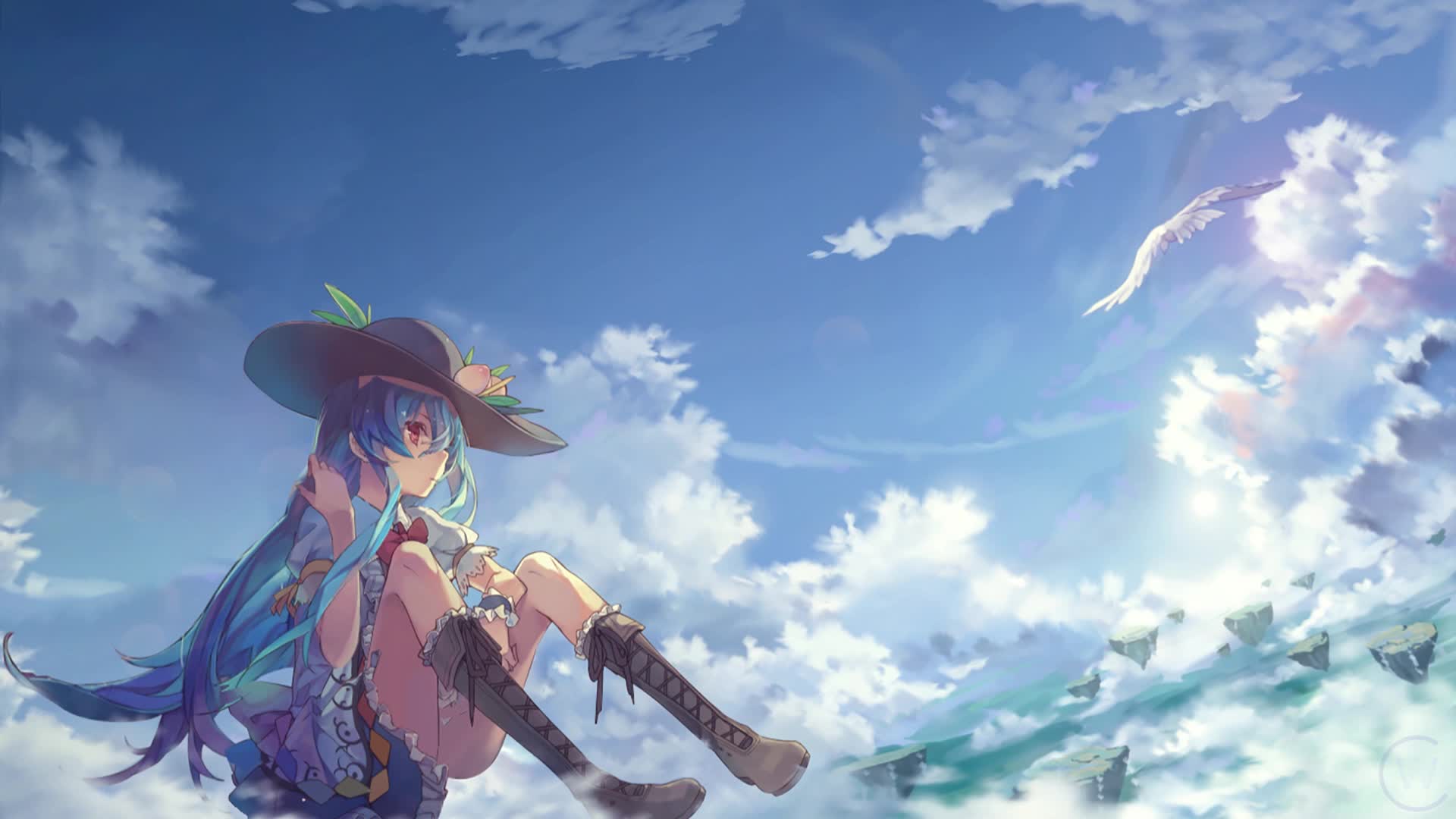 Tenshi Hinanawi 比那名居天子 Touhou live wallpaper