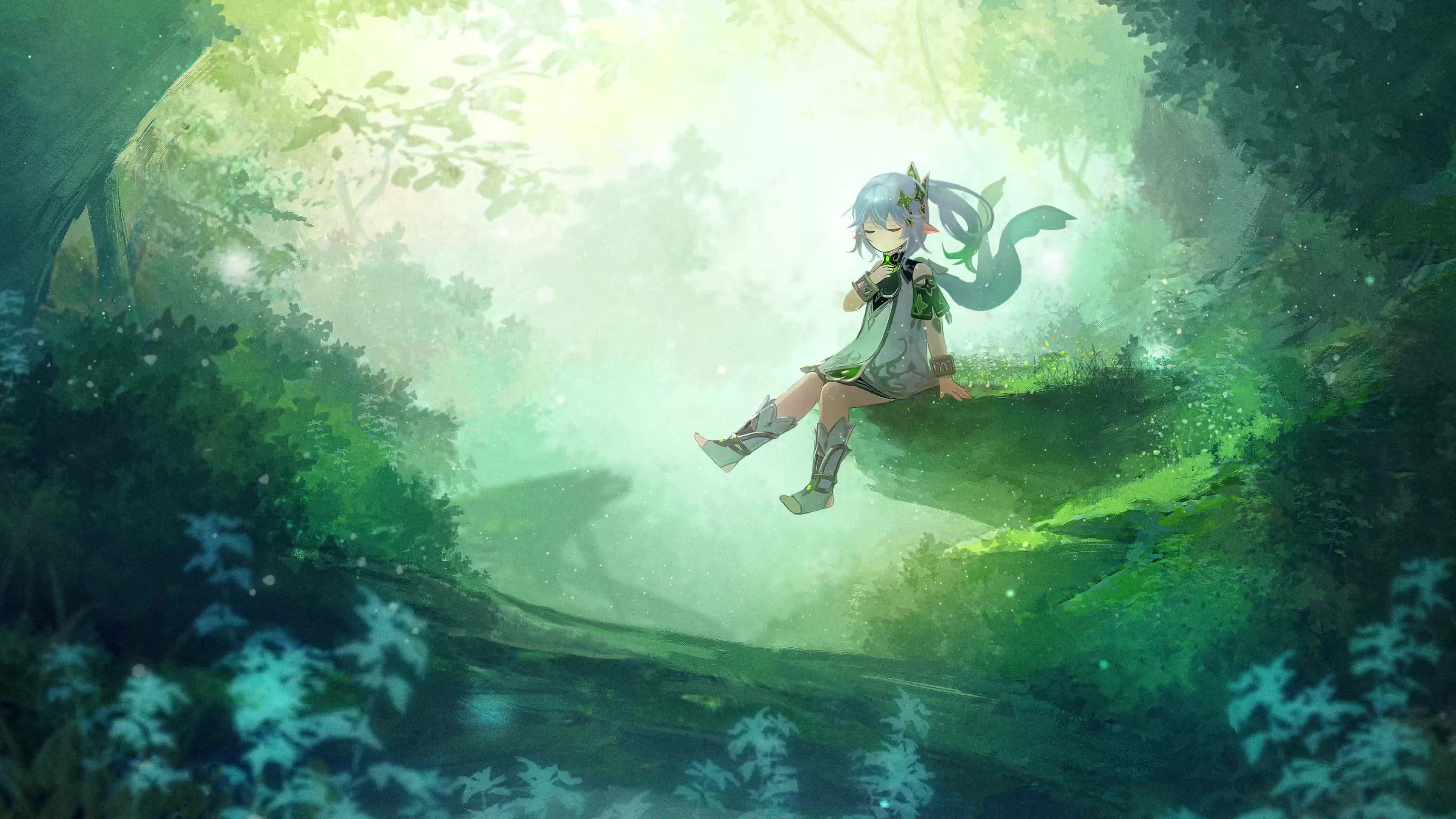 Genshin Impact Cybust Kusanali in the forest PC