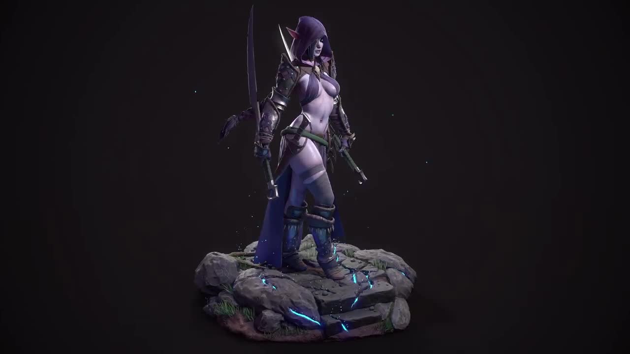 a dark elf with a slightly overwhelming love