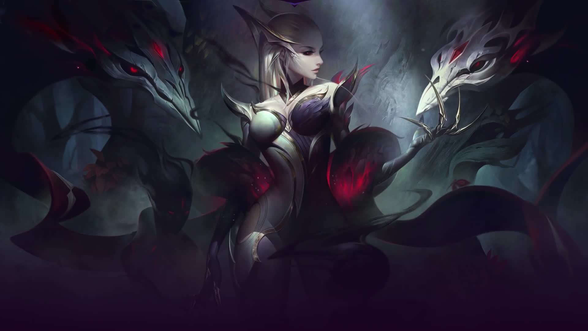 coven evelynn animated splash art 1080p 60fps