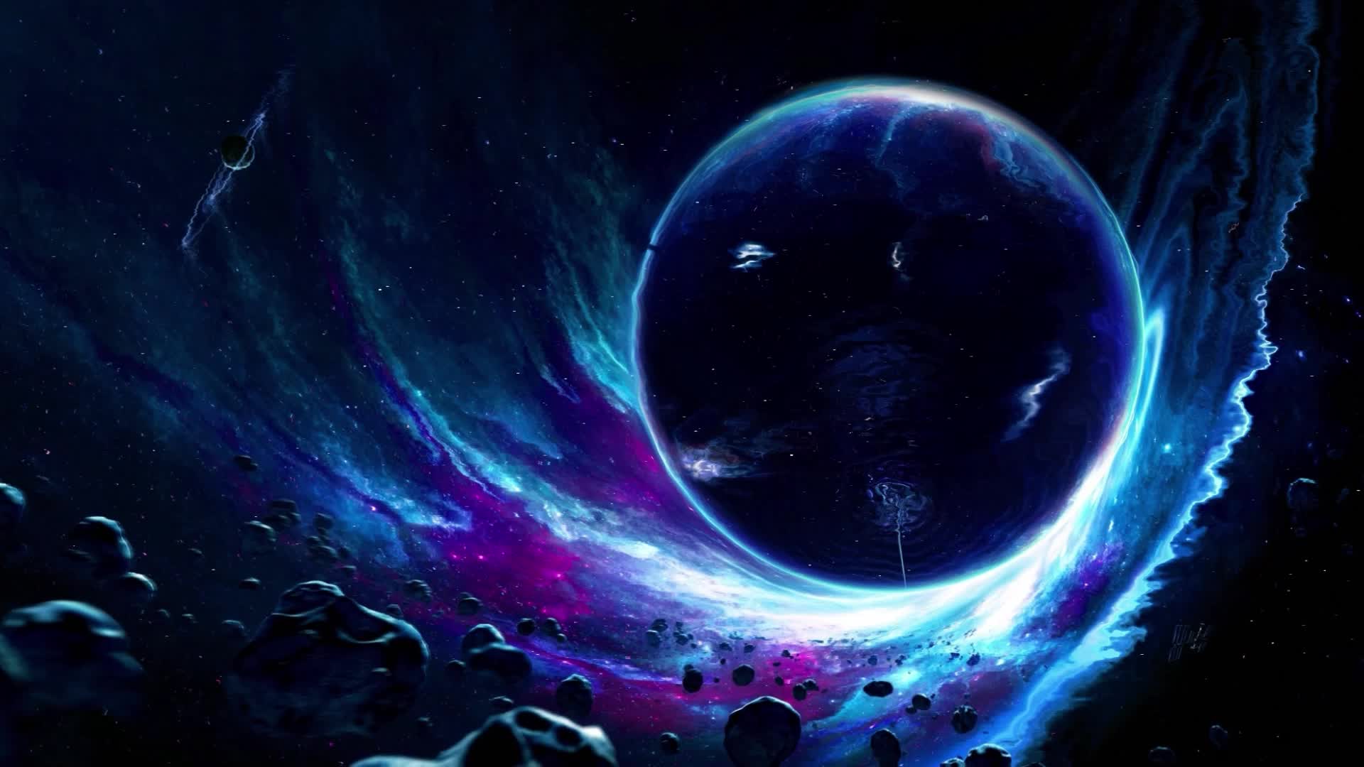 Andromeda Planet Live Wallpaper