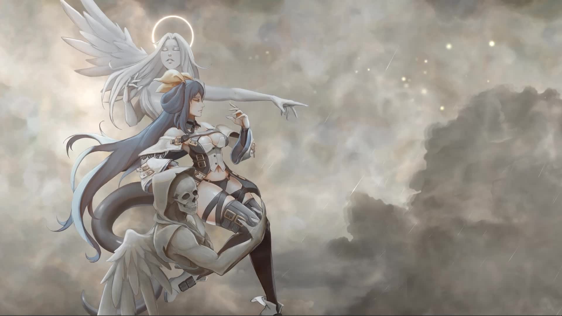 Angel in the Stormy Sky