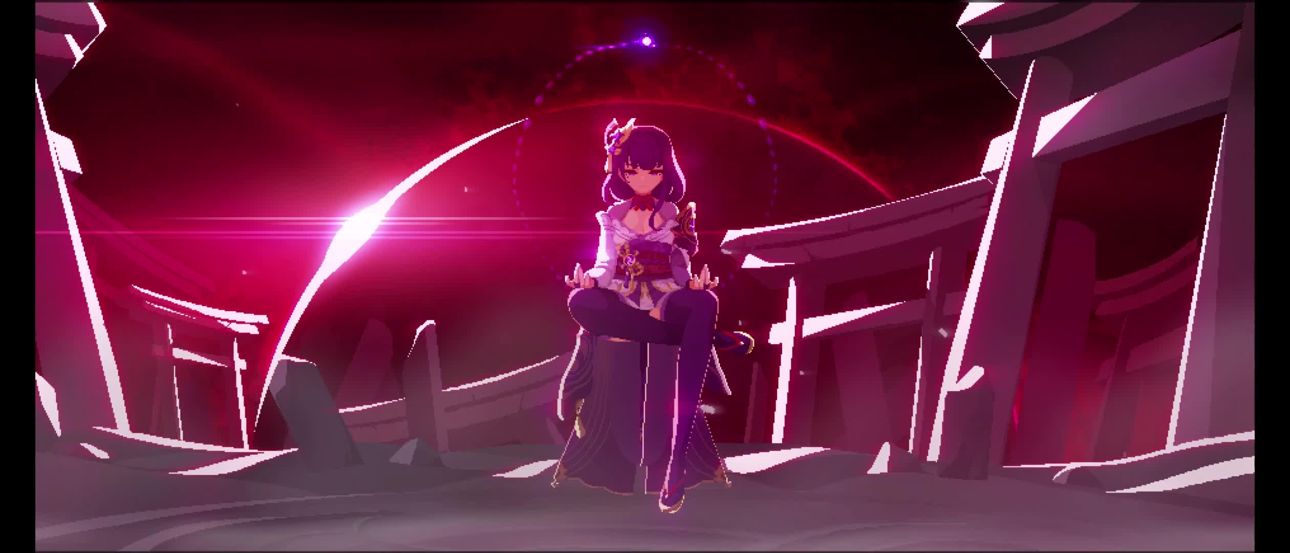 Baal Ei Raiden Pixel Wallpaper