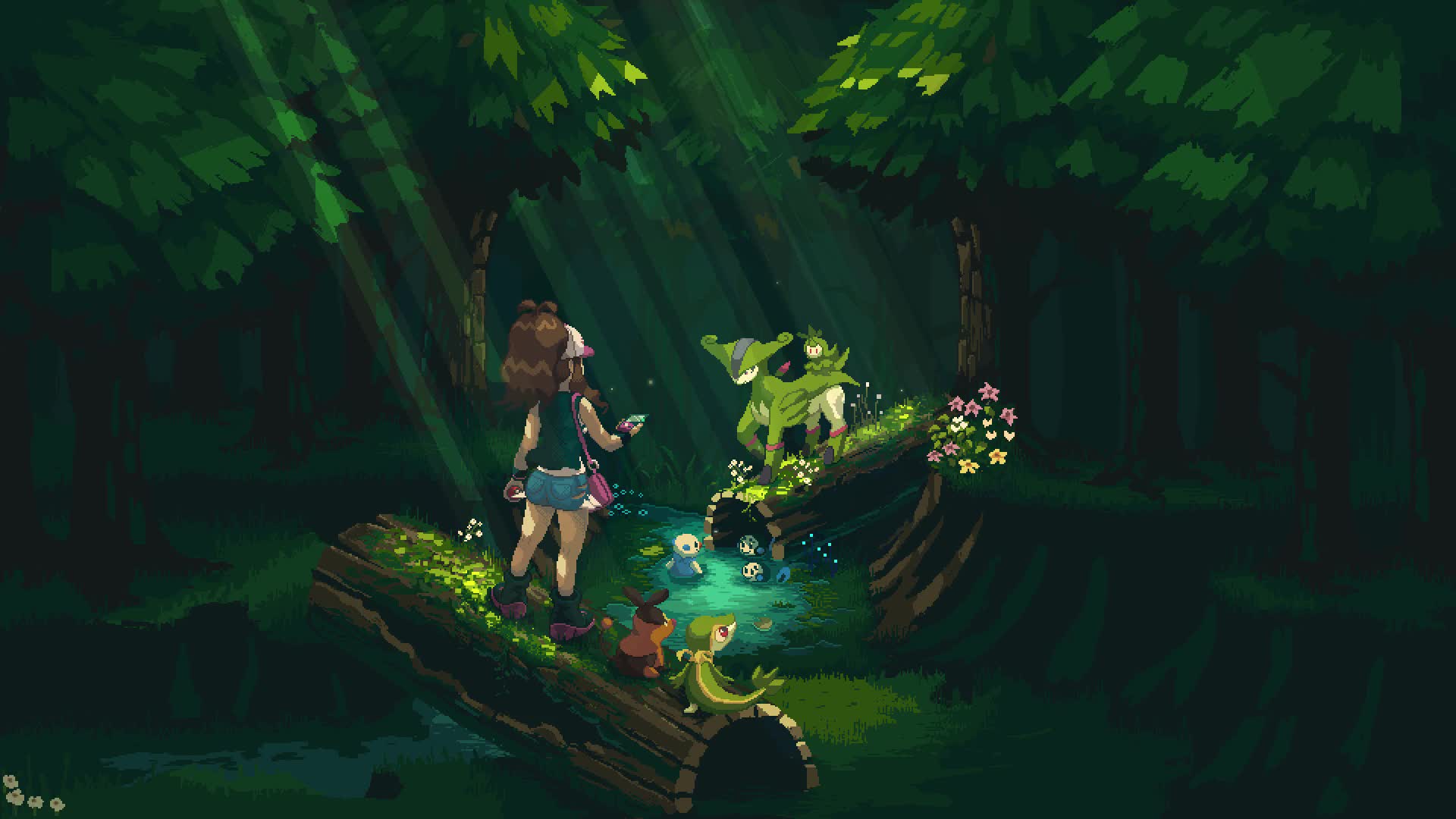Pokemon Pinwheel Forest Live Wallpaper