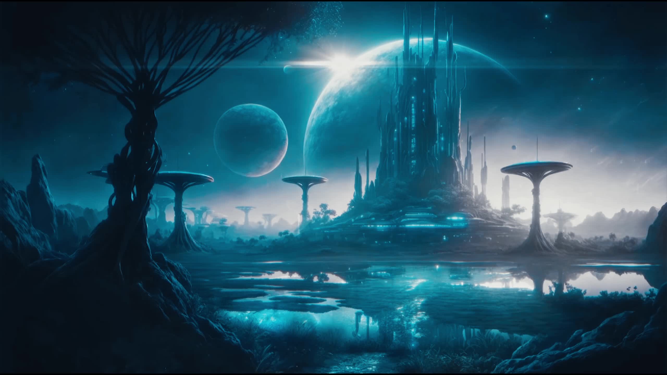 Blue Galaxy Animation