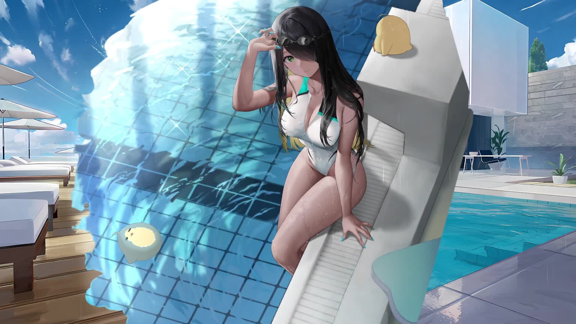 Azur Lane Swimming Star 4K Live Wallpaper