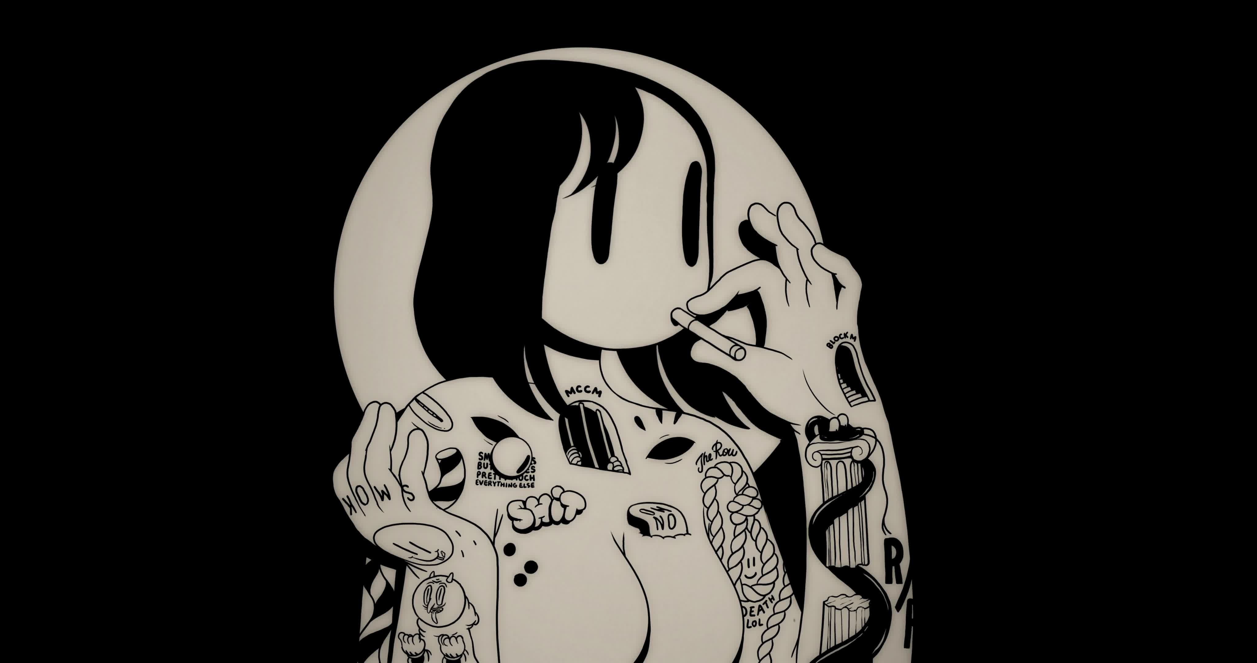 Smoke By mcbess 4k Live Wallpaper