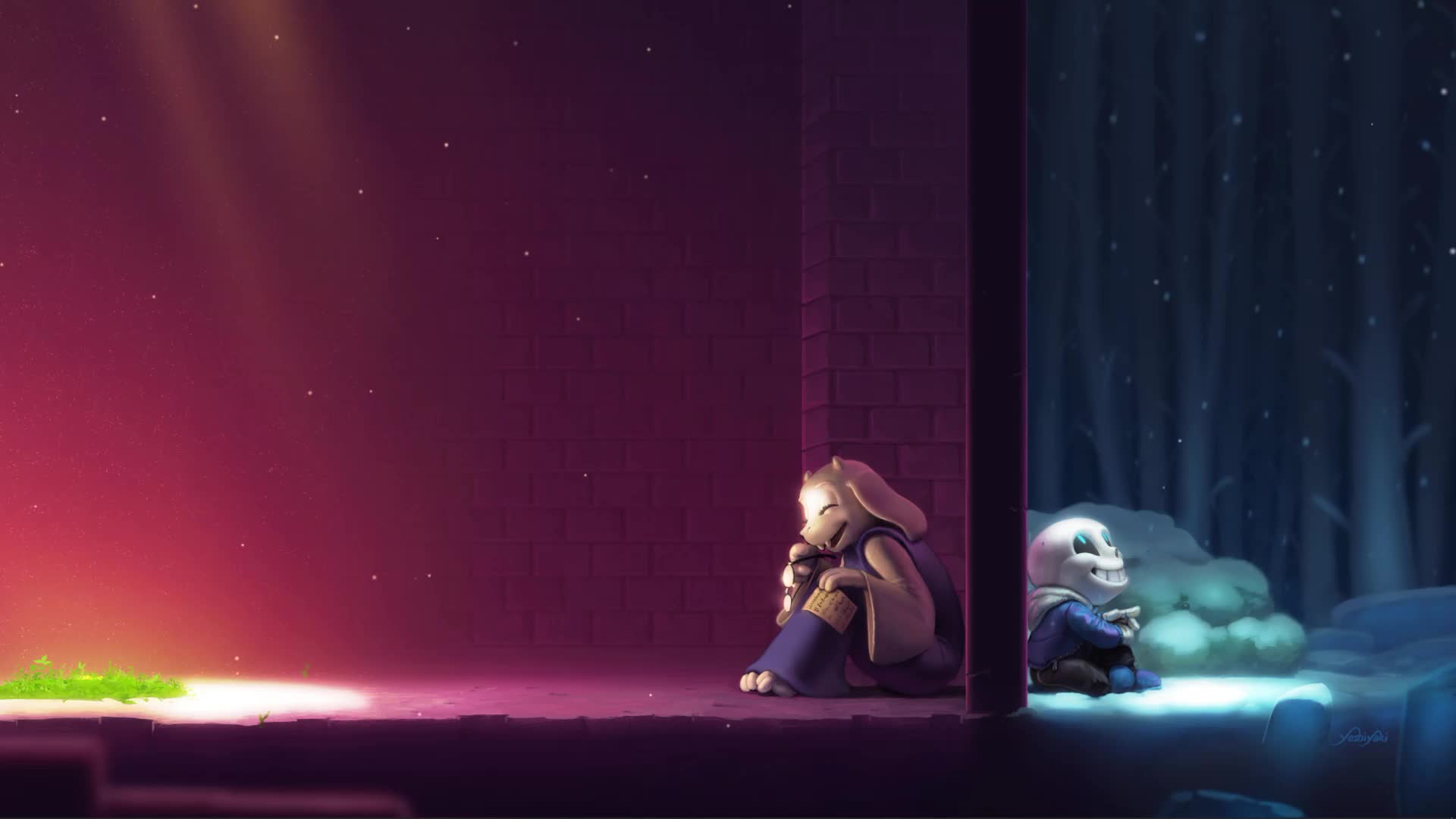 Undertale Toriel and Sans Live Wallpaper