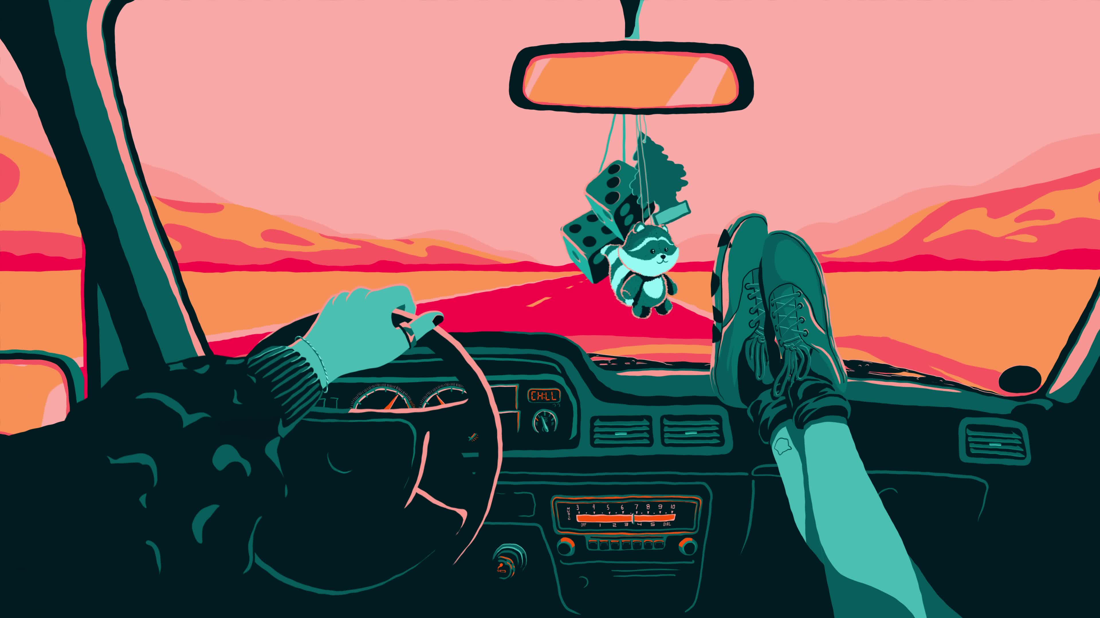 Car Trip Live Wallpaper