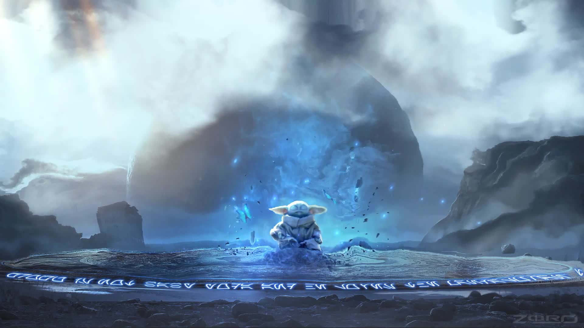 Grogu Baby Yoda Meditating