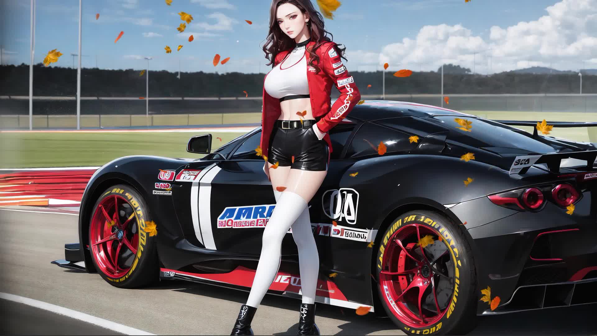 Kurena And Race Car