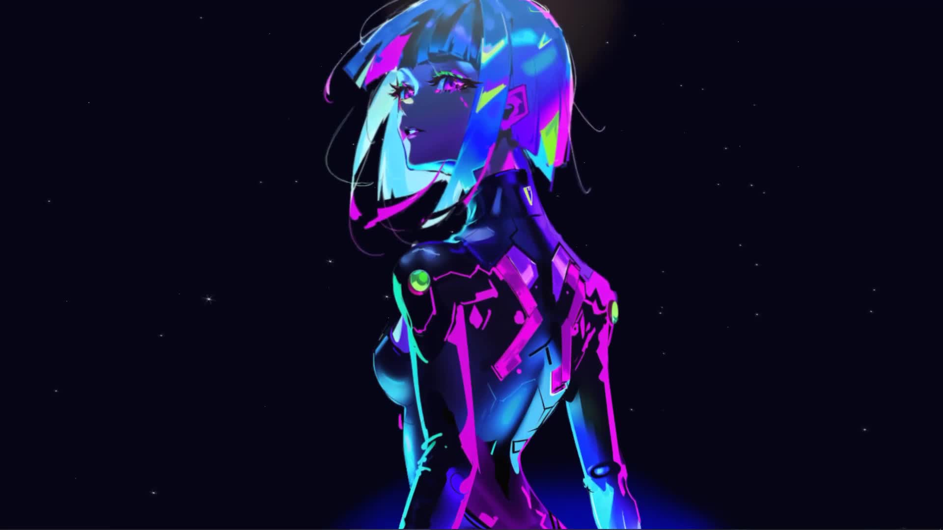 Lucy Dark Animated Wallpaper