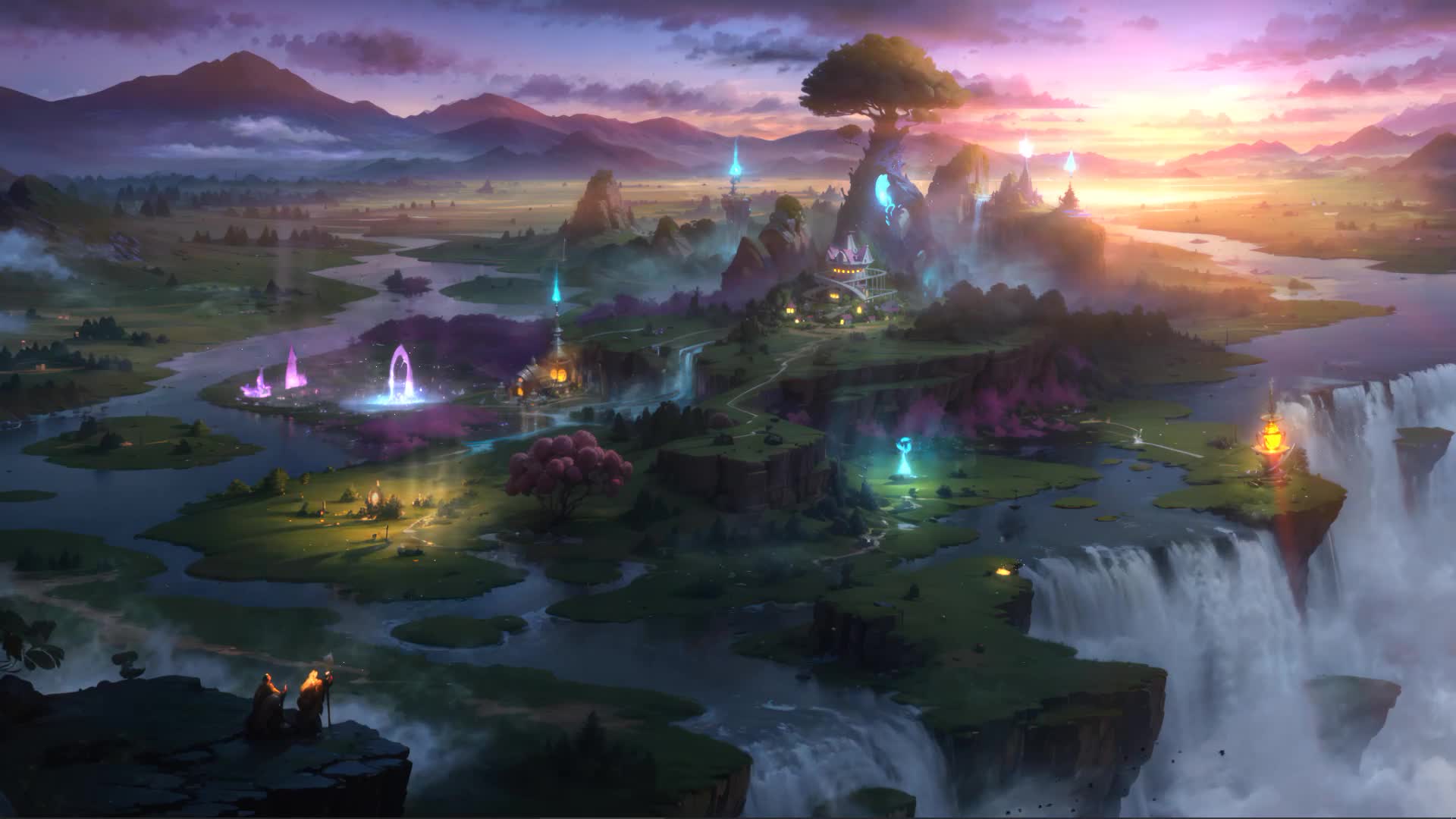 Elf Forest Landscape Lively Wallpaper