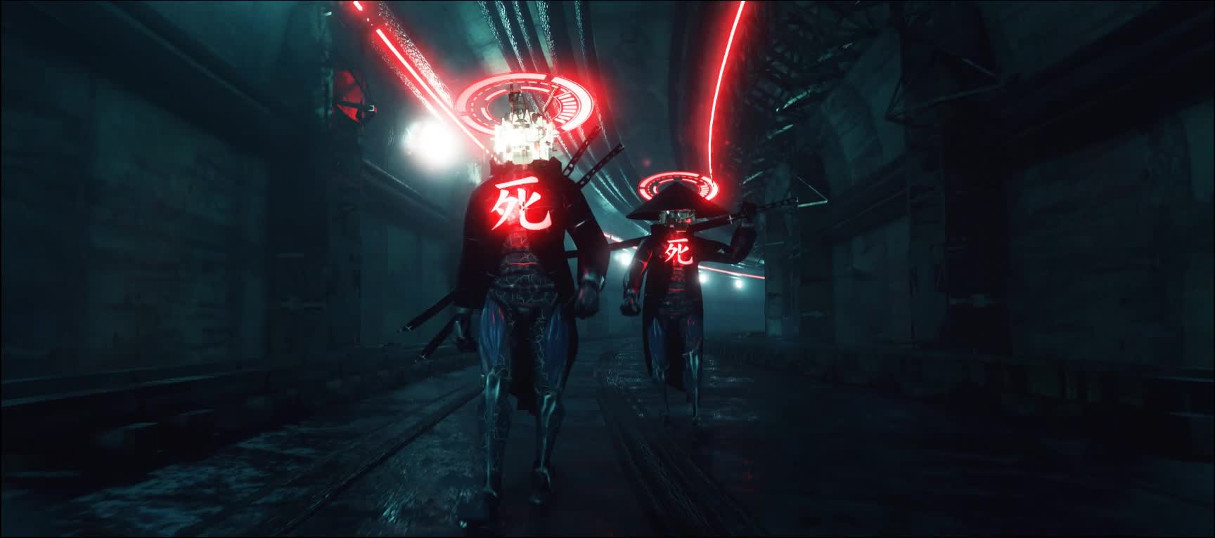 Cyberpunk Samurais 1728x766 Live Wallpaper