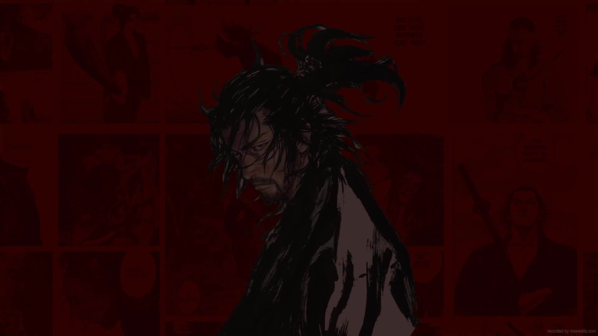 Miyamoto Musashi Manga Scroll Vagabond Live Wallpaper