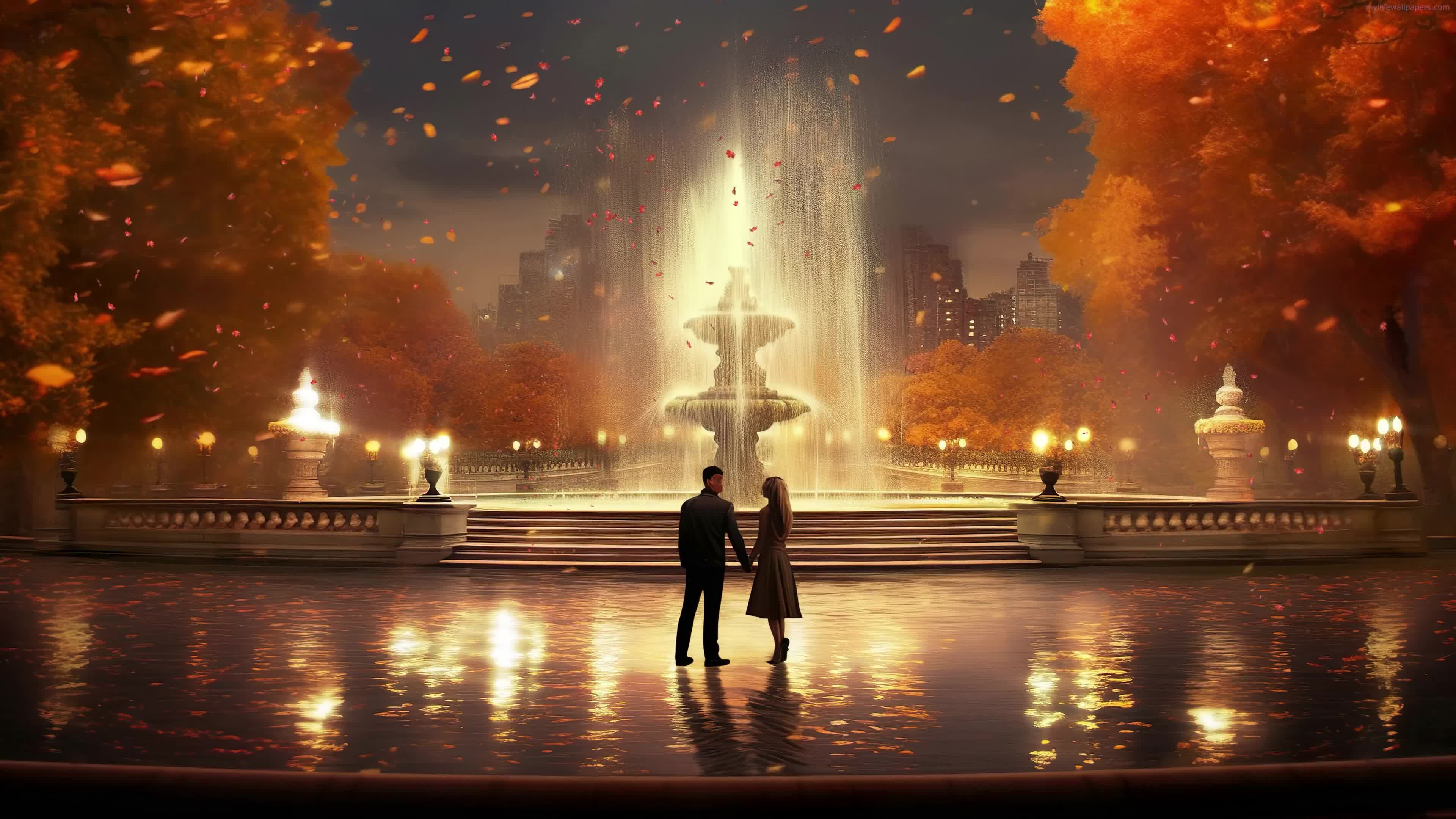 Love in the Park 4K Live Wallpaper