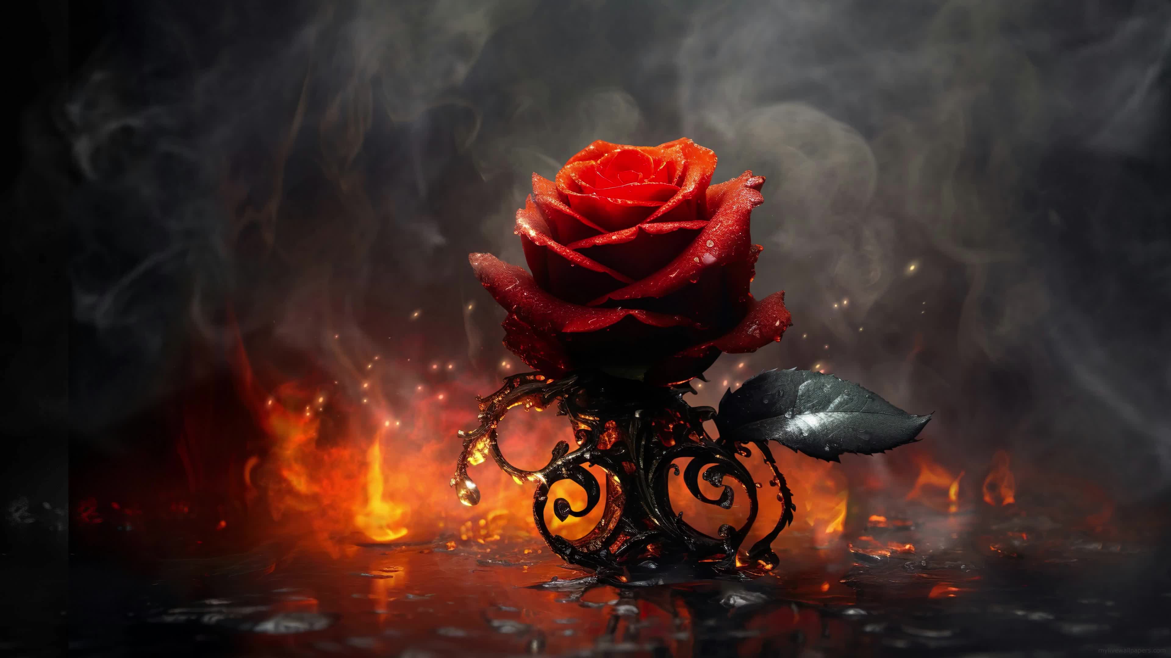 Red Rose 4K Live Wallpaper