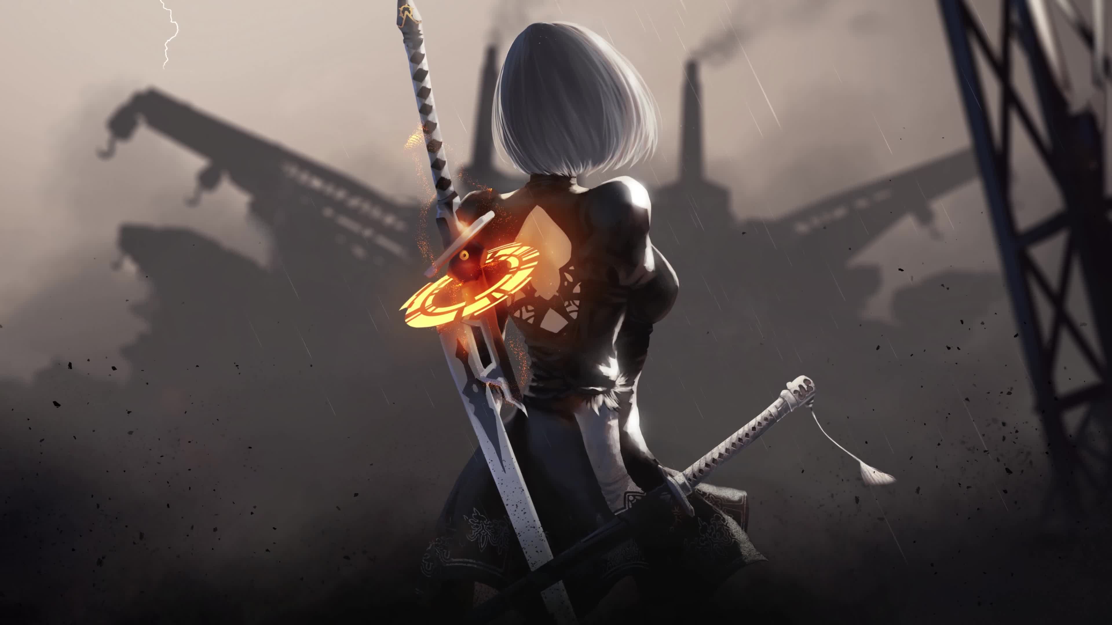 YoRHa No 2 Type B 4K Live Wallpaper