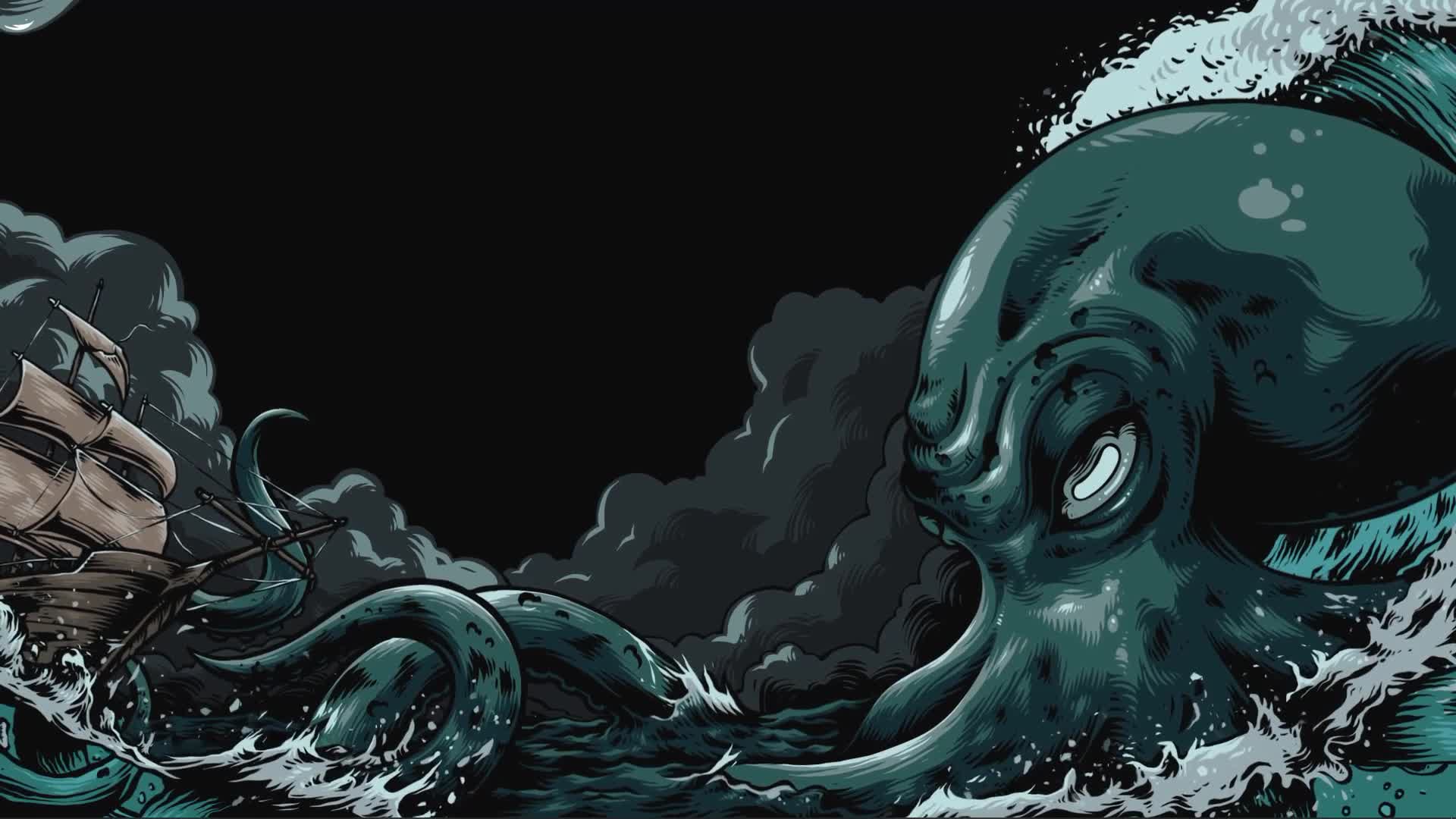 Mythic Kraken Live Wallpaper