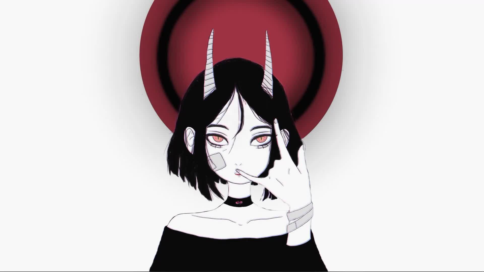 Oni Girl Live Wallpaper