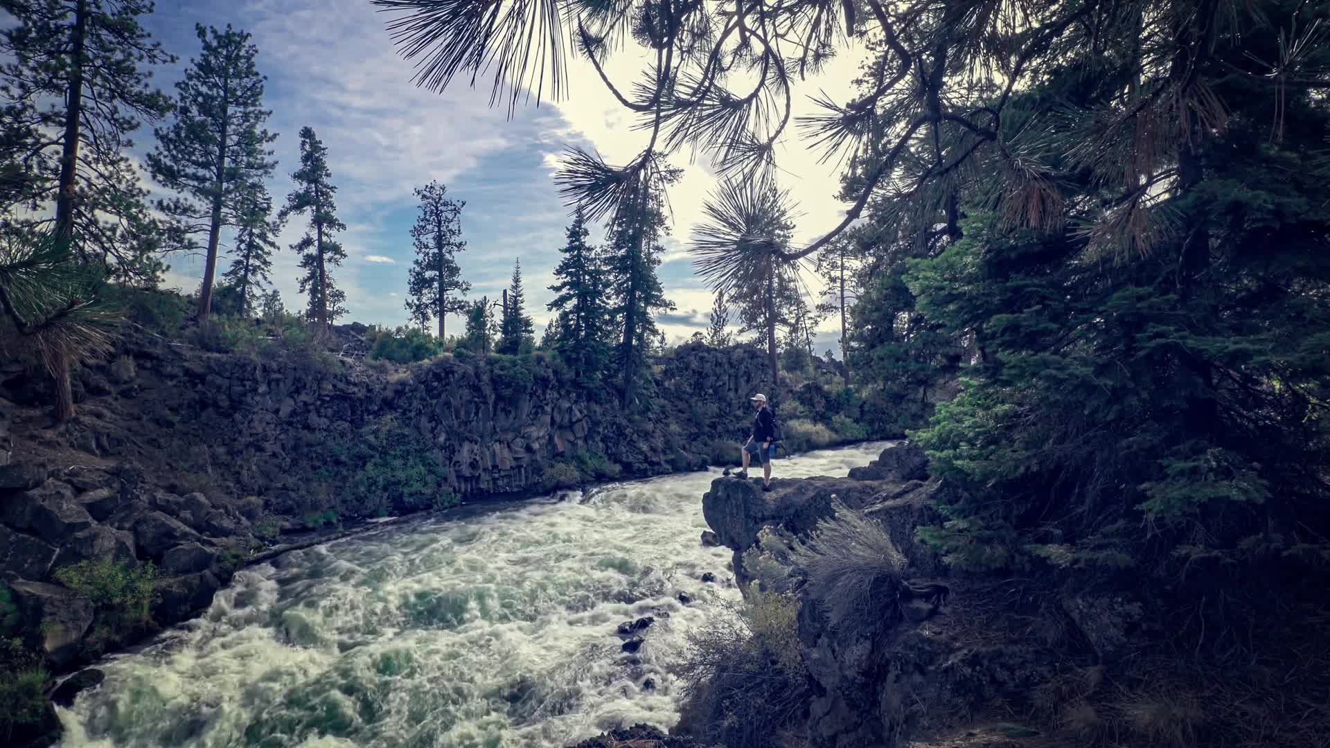 Dillon Falls Oregon HD Live Wallpaper
