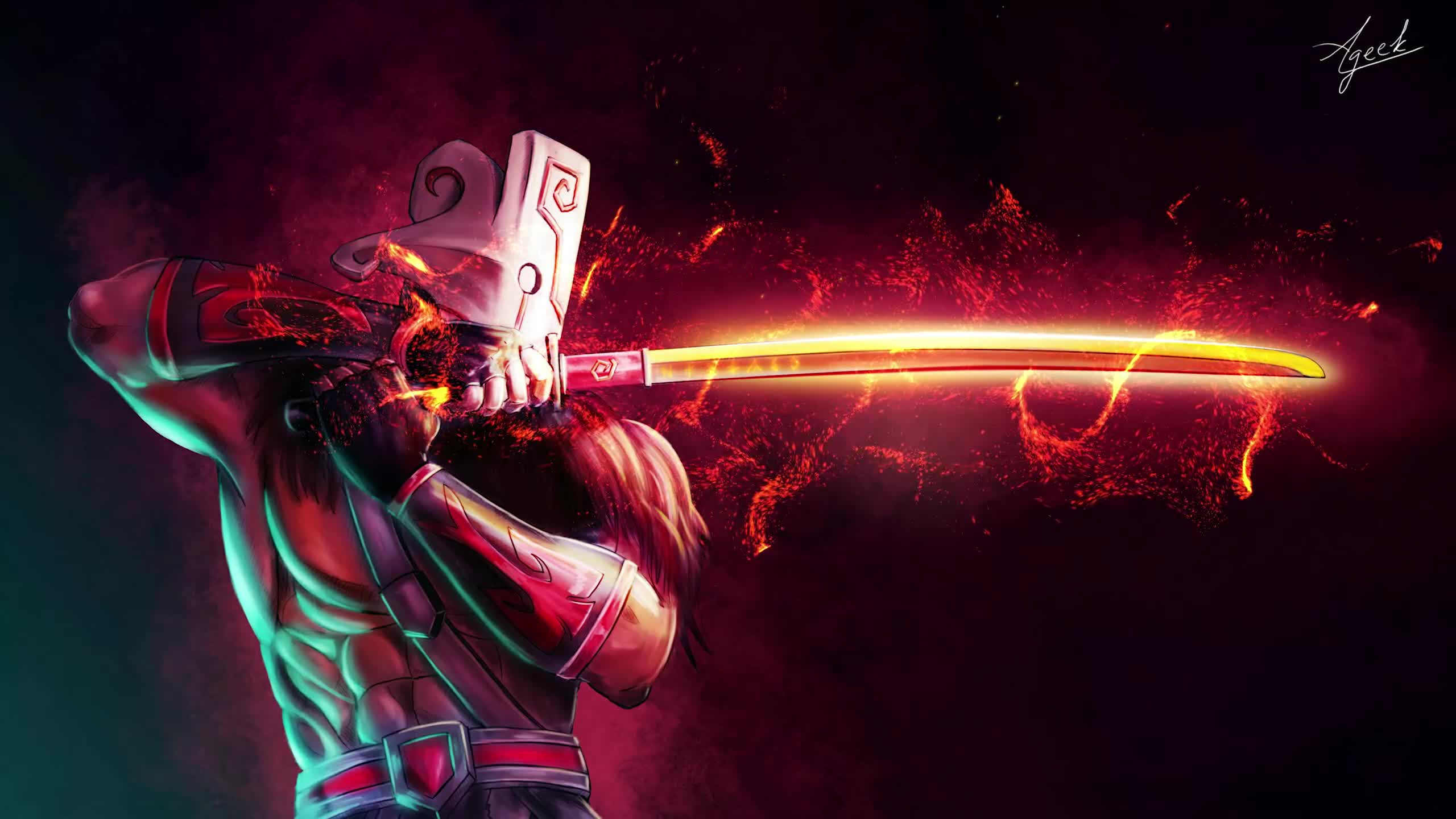 Juggernaut Sword Dota 2 2560x1440 Live Wallpaper
