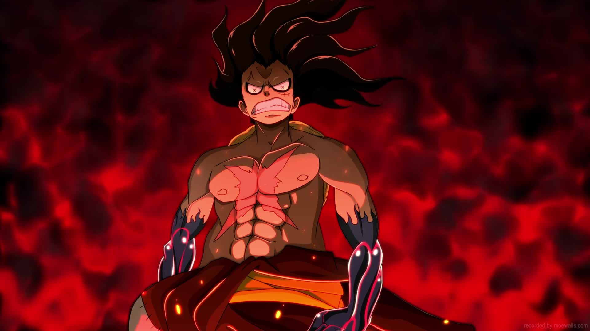HD Luffy Gear 4 Snakeman One Piece Live Wallpaper