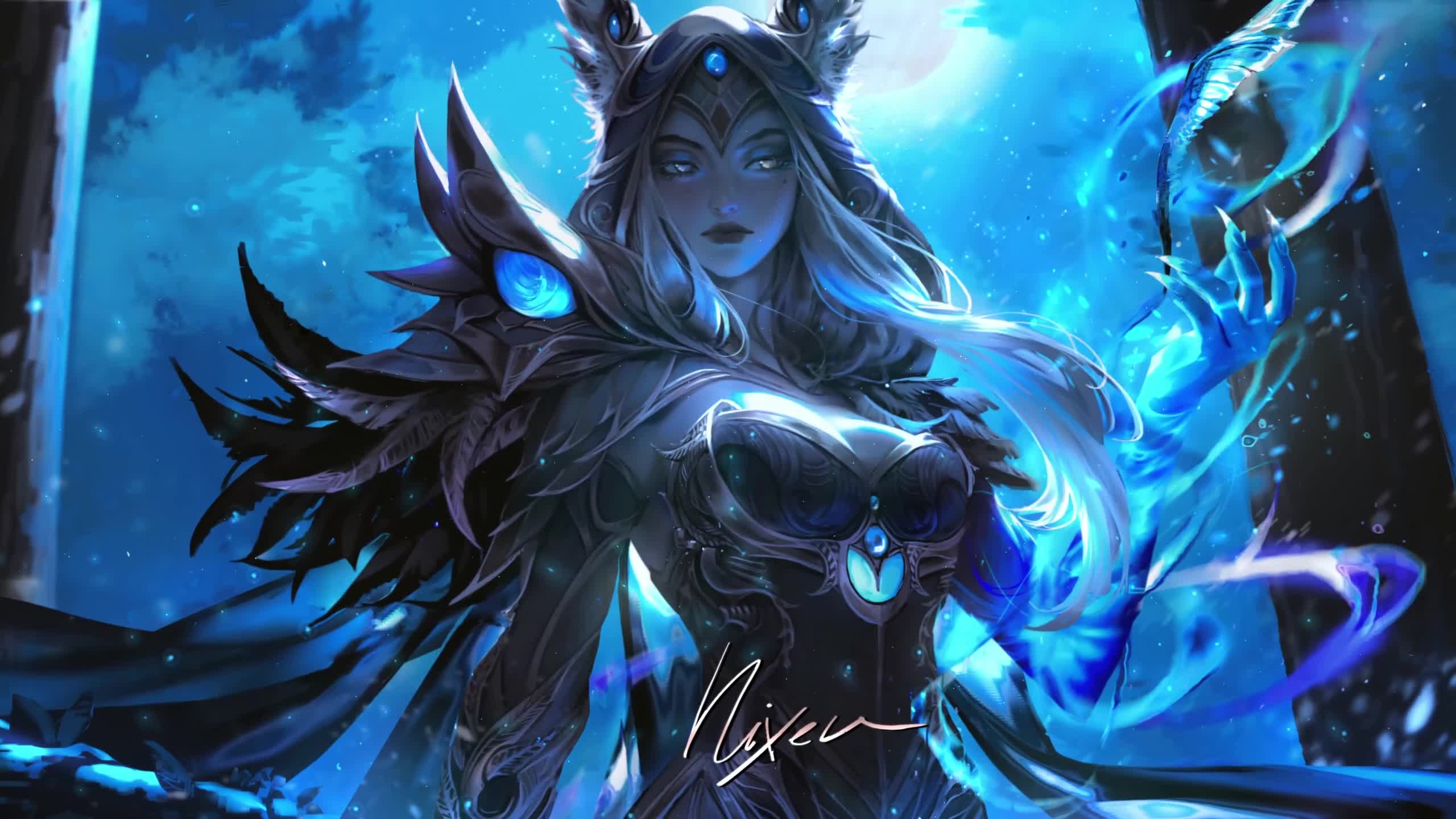 Xayah Moonlit 2560X1440 Live Wallpaper