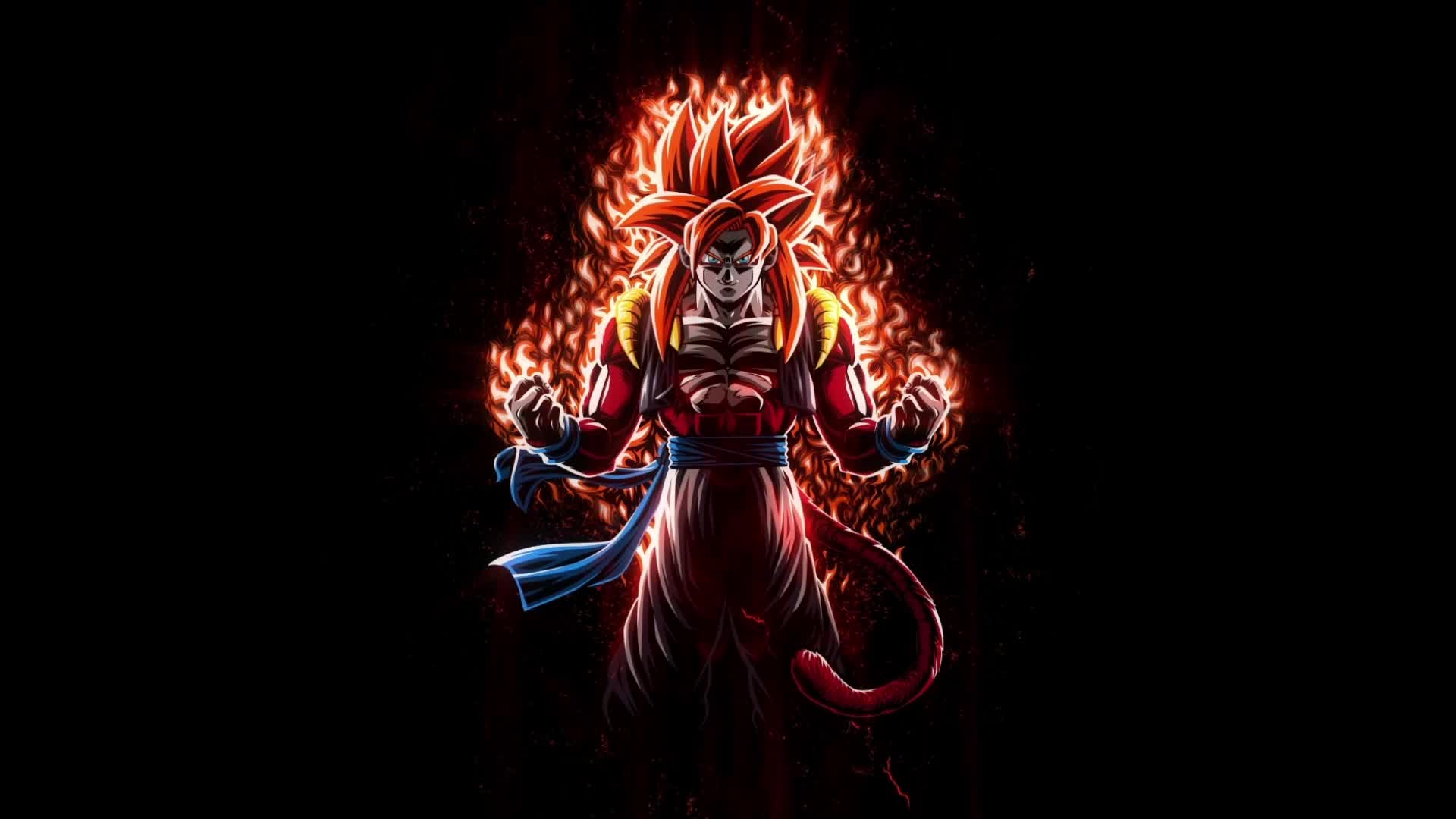 Gogeta Super Saiyan 4 DBGT Live Wallpaper