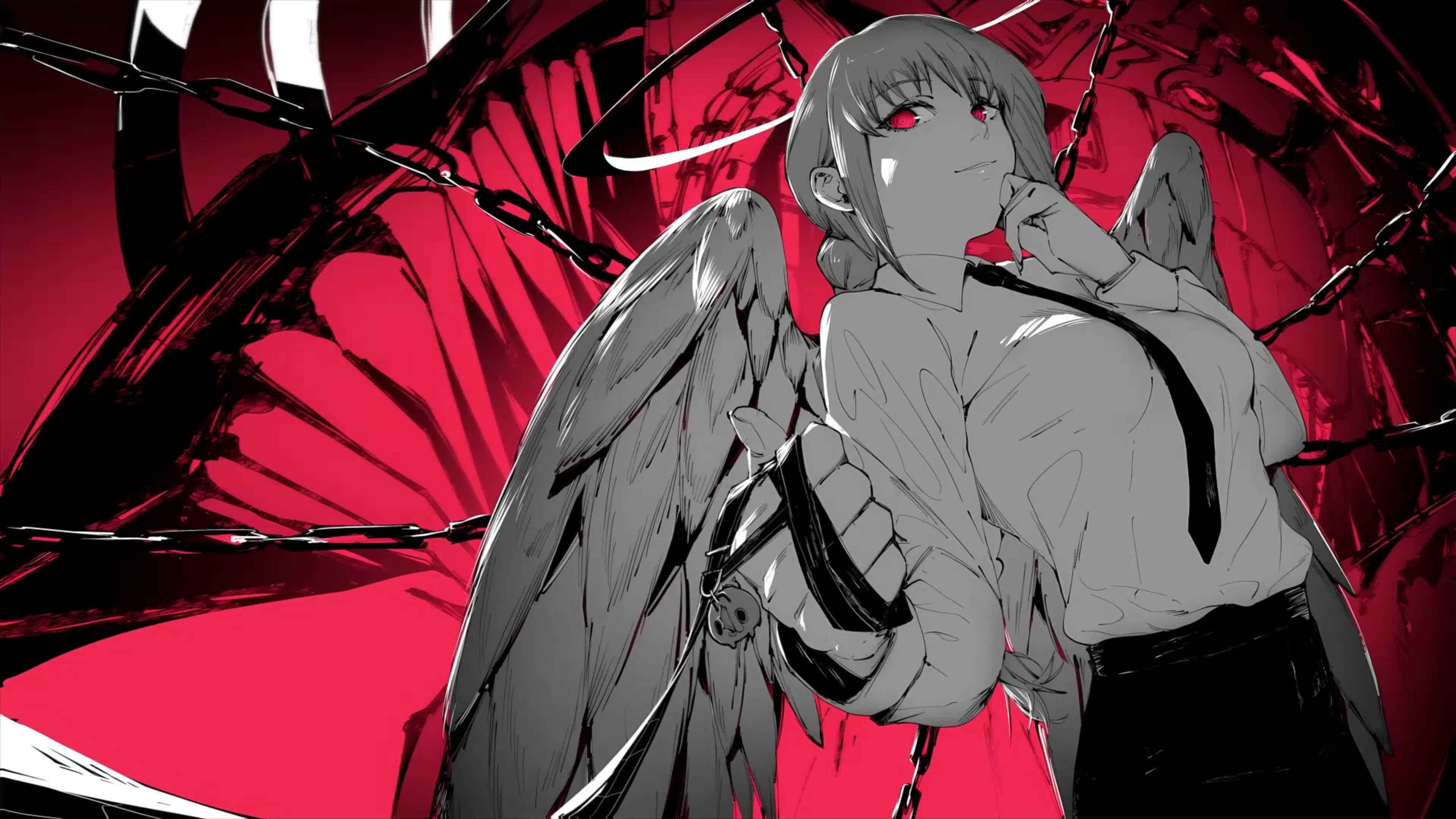 Makima Chainsaw 4K Live Wallpaper