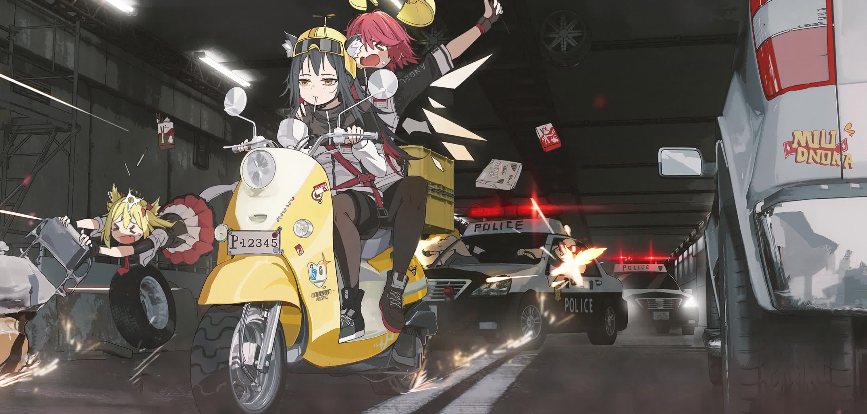 Tomorrows Ark Police Chase 3018X1440 Live Wallpaper