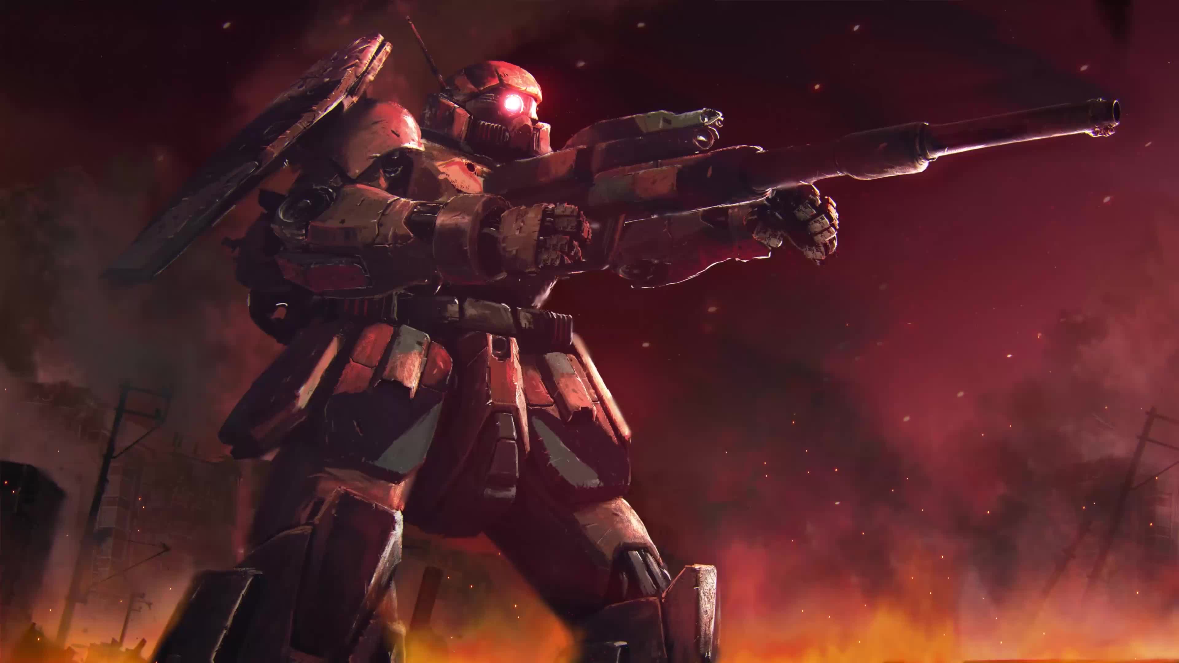 Zaku From Gundam 3840x2160 Live Wallpaper