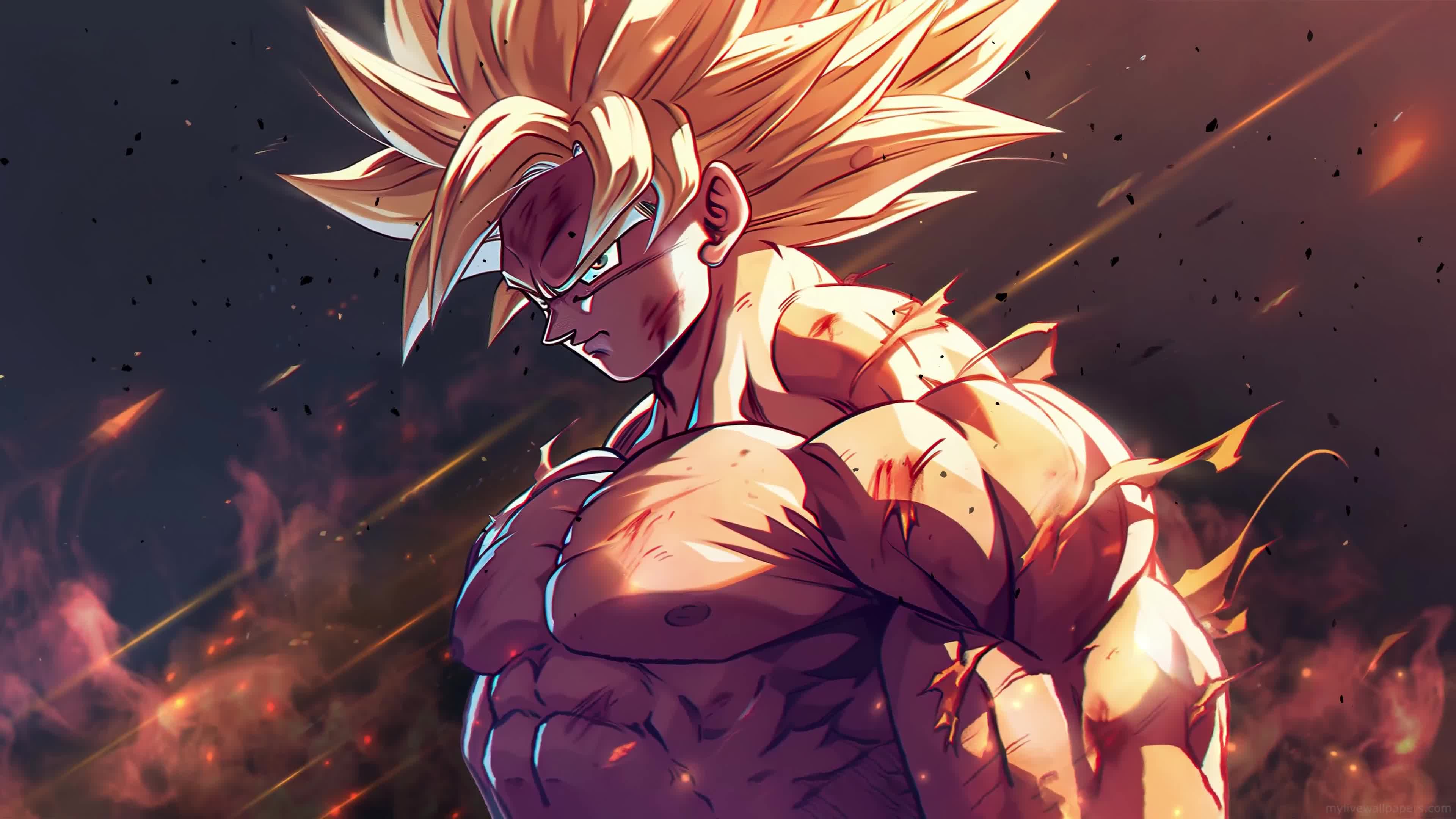Angry Goku 4K Live Wallpaper