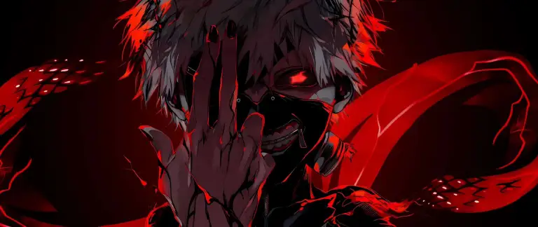 Crimson Kaneki Mask Live Wallpaper