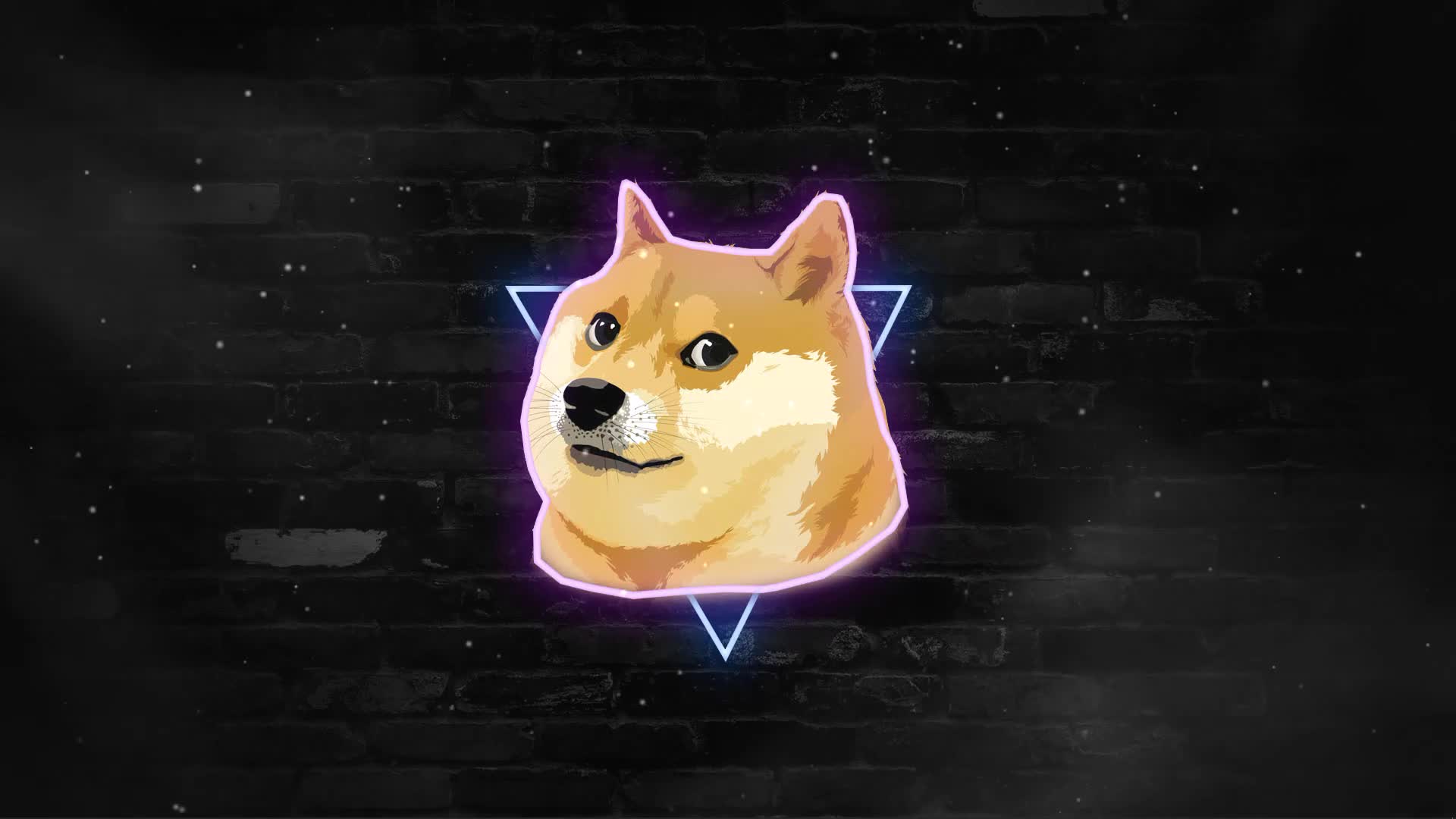 Doge Coin Triangle Wall Live Wallpaper
