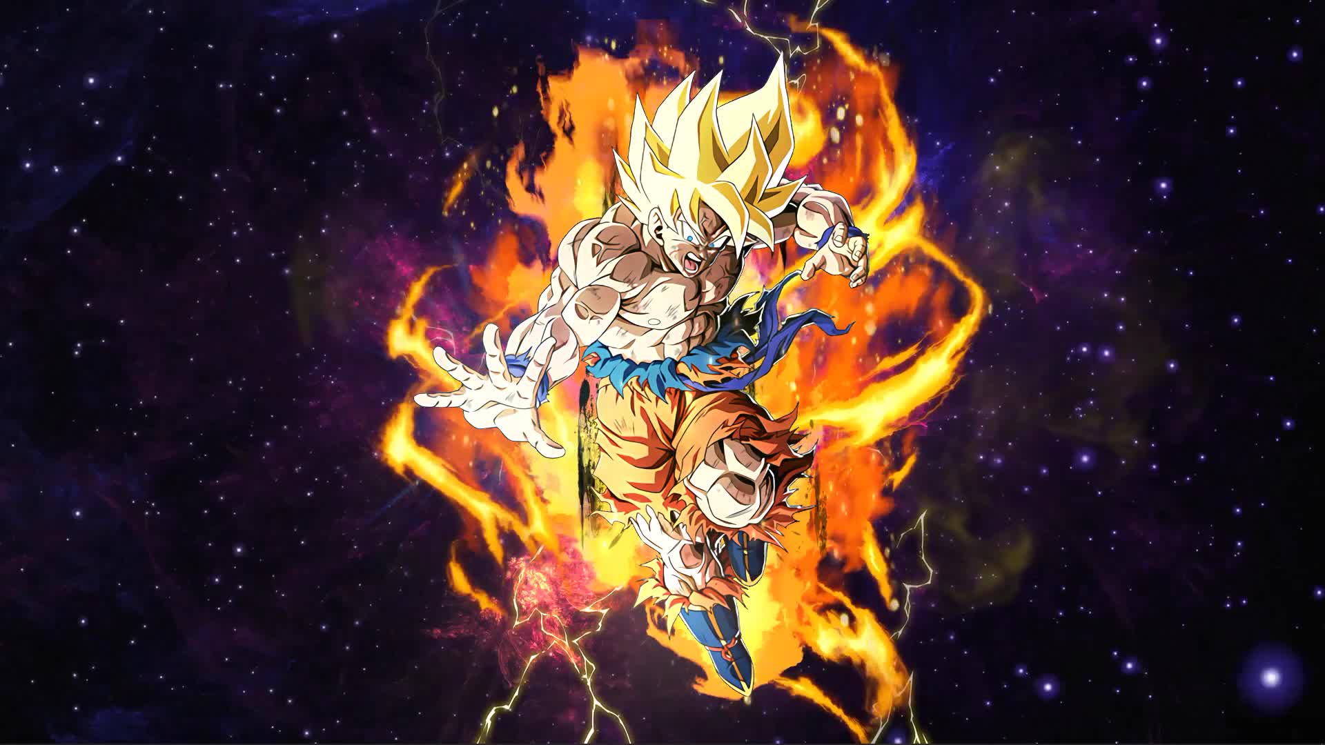 LR Super Saiyan Goku Dokkan Battle Live Wallpaper