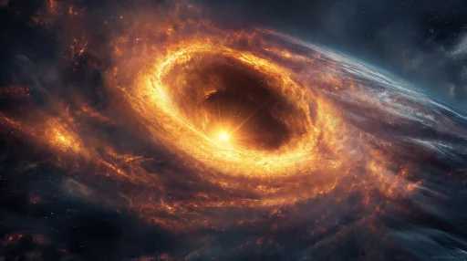 Space Fire Ring 4K Live Wallpaper