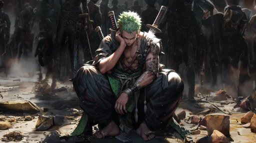 Zoro in Bad Mood 4K Live Wallpaper
