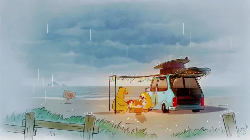 Drawings Under the rain Live Wallpaper