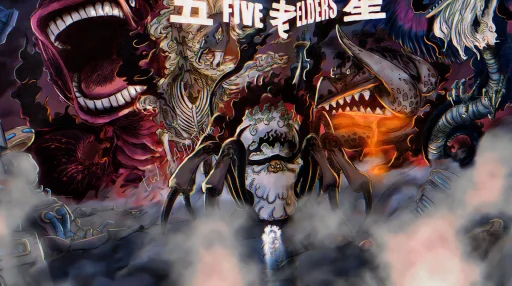 Luffy Versus Elders Live Wallpaper
