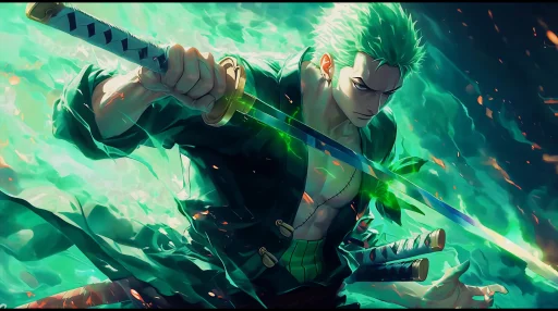 One Piece - Roronoa Zoro Energy Live Wallpaper