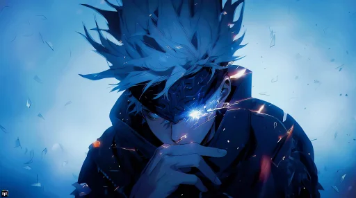 Satoru Gojo: Shattering Glass - Live Wallpaper