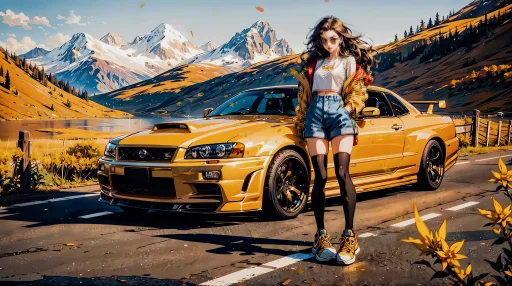 Nissan Skyline GT-R R34 V-Spec II Live Wallpaper